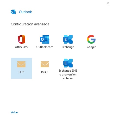 Como configurar un correo en Outlook 2019 03